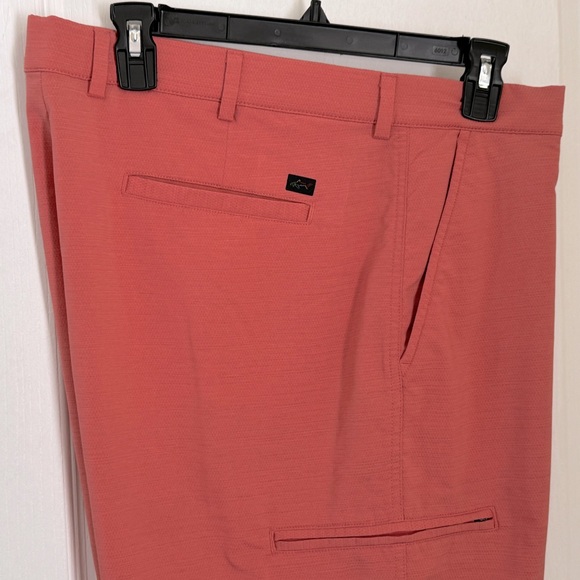 GREG NORMAM GOLF SHORTS. EXCELLENT CONDITION. MOISTURE WICK. SOFT 4 WAY STRETCH - Picture 2 of 11